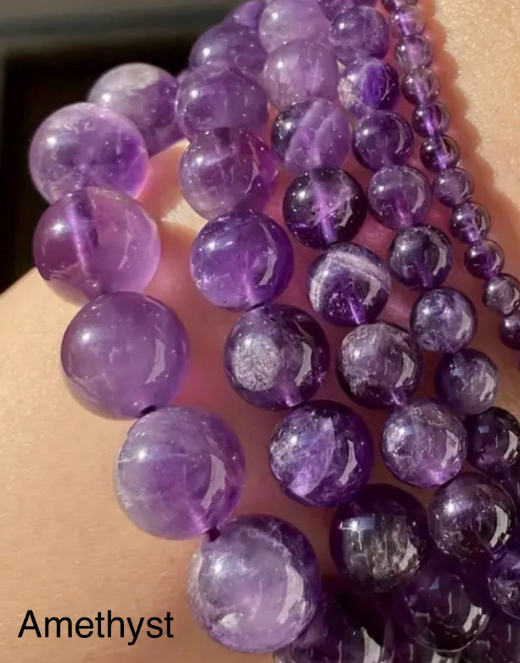 Crystal Lava Bead Bracelet