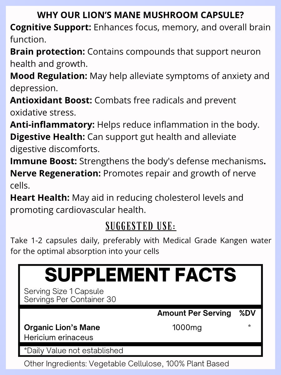 Lion’s Mane Mushroom Capsules